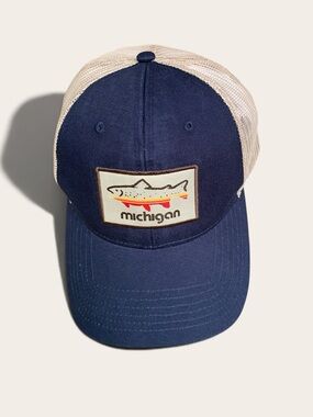 Fish Michigan Trout Patch Hat